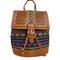 Ethnic style Straw Bag backpack  woven shoulder bag hollow stitching Bucket Bag - #05