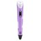 3D Pen LED Screen DIY Creative 3D Printing Pen with USB 100m ABS Filament Creative Toy Gift For Kids Design Drawing - Purple