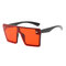 Woman Fshion Big Box Color Mercury Sunglasses Retro Bag Personality Sunglasses - #02