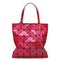 Women Fashion Rhombic Solid Handbag - Pink
