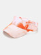 Women Polyester Cotton Graffiti Tie-dye Printing Fashion Sunscreen Empty Top Hat - #07
