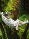 1 PC Creative Cute Resin Lying Boy Casual Girl Statue Garden Hang On Tree Decorative Pendant Indoor Outdoor Decor Ornament - #02