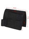 1PC Non-woven Fabric Large Capacity Separate Grid Sofa Armrest Chair Hanging Portable Bottle Phone Glasses Organizer Storage Bag - Black