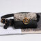 Women Snake Pattern Patchwork Waist Bag PU Leather Phone Purse Casual Chest Bag - Apricot