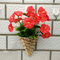 フラワーバイオレットの壁アイビーフラワーハンギングバスケット造花の装飾オーキッドシルクフラワーつる - ＃5