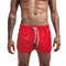 Mens Board Shorts Mini Shorts Quick Dry Garden Party Beach Swimsuit Sport Jogging Running Shorts - Red