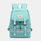 Women Large Capacity School Bag Waterproof Backpack - Blue