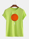 Mens Sun & Planet Graphic Printed Casual Everyday Cotton T-shirts - Green