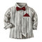 Toddlers Boys Kids Long-Sleeved Casual Formal Shirt Tops For 2Y-11Y - Gray