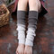 Women's Compression Socks Cashmere Gradien Warm Knitted Leggings Set Long Socks - Reddish Black