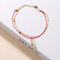 925 Sterling Silver Red Rope Lucky Charm Bracelets Zircon Drop Tassels Chain Bracelets for Women - Gold