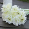 10PCS Sunbeam Gerbera Artificial Flower Daisy Bridal Bouquet Wedding Party Home Decor - White