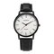 Fashion Quartz Wristwatch Muliticolor Leather Strap Round Dial Causal Watches for Women - Black