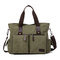 Men Casual Large Capacity Shoulder Bag Briefcases - ArmyGreen