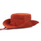Mens Bucket Hat Outdoor Fishing Hat Climbing Mesh Breathable Sunshade Cap With String  - Orange