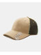 Unisex Polyester Cotton Color Contrast Patchwork Damaged Colorful Seaming Fashion Baseball Cap - Khaki