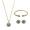 JASSY® Luxury 12 Months Birthstone Jewelry Set Lucky Zodiac Birthday Gemstone Best Gift for Women - December