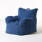 Sofá Preguiçoso Feijão Bolsa Quarto Individual Sofá Cadeira Sala de Estar Cadeira Preguiçosa Simples Moderna - azul