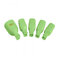 5pcs Plastic Toe Soak Off Cap Clip Remove Nail Gel Polish Clip Fixed Nail Cotton For Nail Art Tool - Green