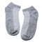 Unisex Ankle Crew Socks Casual Cotton Sport Short Socks Breathable Net Hole Design Socks - Gray