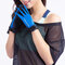Men Women Summer Thin Outdoor Sports Touch Screen Full Finger Gloves Antiskid Fishing Gloves - Blue