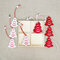 12 unidades criativas de madeira faça você mesmo Natal Pingente suprimentos de decoração de natal conjunto de enfeites de árvore de natal - #7