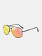 Men Metal Full Frame Double Bridge Polarized Light UV Protection Sunglasses - #04
