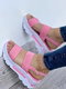 Large Size Women Casual Summer Vacation Platform Sandals - Pink