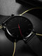 11 Colors Stainless Steel Men Vintage Business Watch Splashproof Decorated Pointer Quartz Watch - Black Case Black Pointer Black D