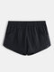 Men Thin Transparent Boxer Shorts Loose Breathable Lightweight Casual Home Arrow Pant With Pockets - Black