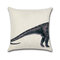 Federa decorativa per la casa quadrata in cotone e lino Animali Balena Elefante Dinosauro Fodera per cuscino - #6