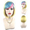 Gradient Colorful Short Straight Bob Cosplay Synthetic Wigs High Temperature Fiber Hair For Women - 08
