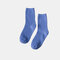 Women's Cotton Double Needle Stack Pile Socks Fluorescent Socks Sweat Absorption - Light Blue 1