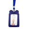 Multi-colors PU Leather Casual Hanging Card Holder Bags - Blue