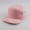 Men Women Macaron Color Suede Hip-hop Hat Flat Brimmed Visor Baseball Cap - Pink