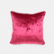 Home Solid Color Flannel Sofa Pillow Bedside Cushion Napping Living Room Pillowcase - Rose