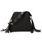 Tassel Bucket Bag PU Leather Handbag Shoulder Bags Crossbody Bag For Women - Black