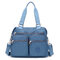 Nylon Large Capacity Lightweight Multi-pocket Crossbody Bag Handbag For Women - Grey1