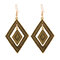Vintage Geometric Hollow Diamond Pendant Earrings Bohemian Long Earrings Chic Jewelry - Gujin