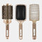 Professional Air Cushion Comb Set Metal Scalp Massager Hairbrush Combs Multifuncional Combing Brush Hair Styling Tool - Gold