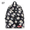 Women Casual Polyester Backpack Starry Sky Travel School Bag - 07