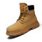 Men Microfiber Leather Non Slip Wearable Brief Casual Work Boots - Yellow