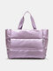 Nylon Casual Waterproof Multifunction Sport Handbag Dry And Wet Separation Travel Bag Lightweight Shoulder Bag Crossbody Bag - Purple