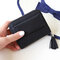 RFID Antimagnetic Tassel Candy Color Short Wallet Card Holder Purse - Black