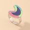 أزياء خاتم مزاج مضحك يونيكورن فراشة درجة الحرارة العاطفة الشعور متغير اللون حلقة - 02