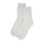 Men's Cotton Solid Warm Socks Casual Breathable Elastic Middle Tube Socks Dress Socks - Grey