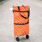 حقيبة تسوق متعددة الألوان طباعة منقطة محمولة بعجلة - #3