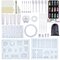 148/160/184Pcs Silicone Casting Resin Molds And Tools Set For Resin Jewelry DIY Resin Pendant Bracelet Silicone Casting Molds - #03