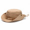 Women Summer Breathable Comfortable Fisherman Hat Outdoor Climbing Sunscreen Visor Bucket Hats - Khaki