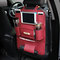 Pu Leather Car Seat Storage Bag 5 Colors Travel Solid Hang Bag  - Wine Red